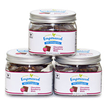 Load image into Gallery viewer, 3 jars, 7 bites each:  Chocolate Raspberry