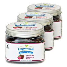 Load image into Gallery viewer, 3 jars, 7 bites each:  Chocolate Raspberry